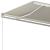 Copertină retractabilă automat, cu stâlpi, crem, 6x3,5 m GartenMobel Dekor