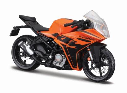 MAISTO MOTOCICLETA METALICA CU STAND EDITIE SPECIALA KTM RC 390 SCARA 1 LA 18 SuperHeroes ToysZone