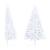 Jumătate brad Crăciun artificial cu set globuri, alb, 120 cm GartenMobel Dekor