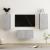 Set de dulapuri TV, 3 piese, gri beton, lemn prelucrat GartenMobel Dekor