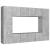 Set de dulapuri TV, 8 piese, gri beton, lemn prelucrat GartenMobel Dekor