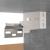 Set de dulapuri TV, 8 piese, gri beton, lemn prelucrat GartenMobel Dekor