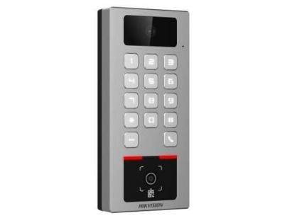 Terminal control acces Hikvision Hilook DS-K1T502DBWX-CQR, 2MP, RS-485, Wiegand, Wi-Fi, Bluetooth, 1x RJ45 100Mbps, IP65, IK09, aplicatie mobila SafetyGuard Surveillance