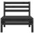 Set mobilier de grădină, 6 piese, negru, lemn masiv de pin GartenMobel Dekor