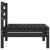 Set mobilier de grădină, 6 piese, negru, lemn masiv de pin GartenMobel Dekor