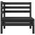 Set mobilier de grădină, 6 piese, negru, lemn masiv de pin GartenMobel Dekor