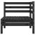 Set mobilier de grădină, 6 piese, negru, lemn masiv de pin GartenMobel Dekor