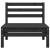 Set mobilier de grădină, 6 piese, negru, lemn masiv de pin GartenMobel Dekor