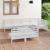 Set mobilier de grădină, 8 piese, alb, lemn masiv de pin GartenMobel Dekor