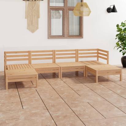 Set mobilier de grădină, 6 piese, lemn masiv de pin GartenMobel Dekor
