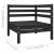 Set mobilier de grădină, 6 piese, negru, lemn masiv de pin GartenMobel Dekor