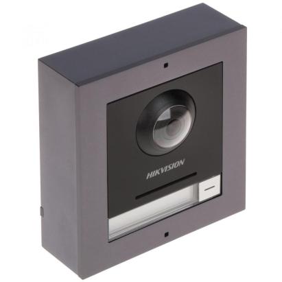 Videointerfon exterior modular IPF, 2 MP, IR, 2000 utilizatori, PoE,  Hikvision DS-KD8003-IME1B/S SafetyGuard Surveillance