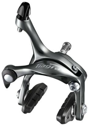 Frana caliper fata Shimano BR 4700, surub pivot 27,5 mm, piulita ingropata 18 mm, cu saboti R50CT4, negru Ultimate FactoryBikes
