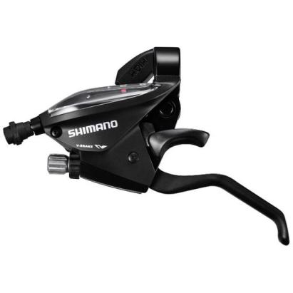 Maneta schimbator si frana stanga Shimano ST EF510 L, 3 viteze, cablu 1800 mm, negru Ultimate FactoryBikes