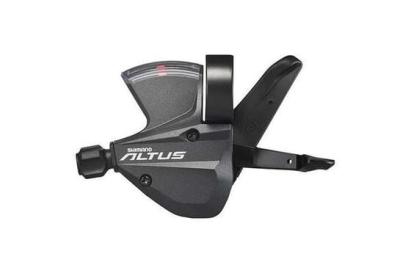 Maneta schimbator stanga Shimano Altus SL M370, 3 viteze, cablu 2050 mm, cu indicator optic, negru Ultimate FactoryBikes