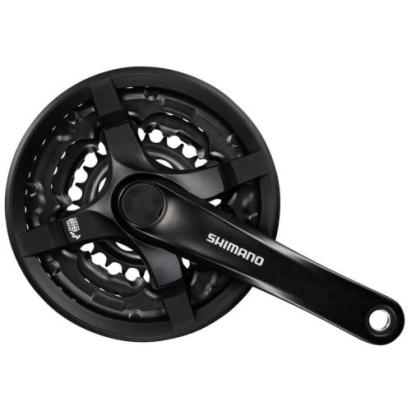 Angrenaj Shimano AFCTY501C244CLB, 24/34/42T, brate 170 mm, inel negru Ultimate FactoryBikes