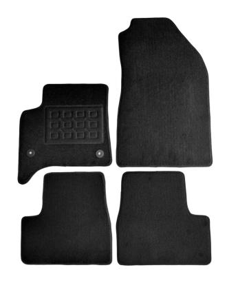 Set covorase auto mocheta Fiat Grande Panda Mhev 2025->, Negru, 4 buc. AutoDrive ProParts