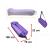 Saltea Autogonflabila "Lazy Bag" tip sezlong, 185 x 70cm, culoare Negru-Violet, pentru camping, plaja sau piscina FAVLine Selection