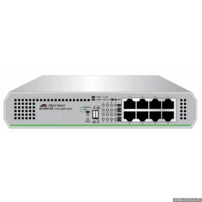 Switch cu 8 porturi Allied Telesis AT-GS910/8-50,  fara management SafetyGuard Surveillance