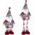 Figurina Craciun, Mos Craciun, picioare telescopice, inaltime extensibila 57-80cm Household NewTrend