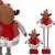 (DL) Figurina Craciun, Ren, picioare telescopice, inaltime extensibila 55-95cm Household NewTrend