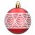 Set globuri si decoratiuni de Craciun, 105 piese, diverse dimensiuni, alb rosu Household NewTrend