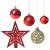 Set globuri de Craciun, 100 bucati, 3-6cm, rosu auriu Household NewTrend