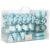 Set globuri si decoratiuni de Craciun, 77 piese, diverse dimensiuni, albastru Household NewTrend
