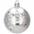 Set globuri de Craciun Inedit, 30 bucati, 6cm, transparente si albastru Household NewTrend