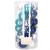 Set globuri de Craciun Inedit, 30 bucati, 6cm, transparente si albastru Household NewTrend