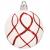 Set globuri de Craciun cu modele de sarbatori, 30 bucati, 6cm, alb rosu Household NewTrend