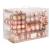 Set globuri si decoratiuni de Craciun, 152 piese, diverse dimensiuni, roz auriu Household NewTrend