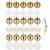 Set globuri de Craciun cu modele de sarbatori, 30 bucati, 5cm, alb auriu Household NewTrend
