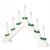 Lumanari decorative de Craciun, stand de lemn, 7 becuri tip LED, culoare alba Household NewTrend