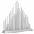 Lumanari decorative de Craciun, 33 becuri tip LED, culoare argintiu Household NewTrend
