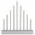 Lumanari decorative de Craciun, 9 becuri tip LED, culoare argintiu Household NewTrend