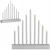 Lumanari decorative de Craciun, 9 becuri tip LED, culoare argintiu Household NewTrend