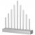 Lumanari decorative de Craciun, 9 becuri tip LED, culoare argintiu Household NewTrend