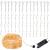 Ghirlanda luminoasa tip perdea 400 LED-uri, 3m, pentru interior/exterior, iluminare galbena Household NewTrend