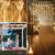 Ghirlanda luminoasa tip perdea 400 LED-uri, 3m, pentru interior/exterior, iluminare galbena Household NewTrend