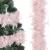 Ghirlanda pentru decor sau bradul de Craciun, model puf si pene, roz, 300cm Household NewTrend