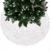 Covoras de pus sub bradul de Craciun, diametru 85 cm, imitatie blana alba Household NewTrend