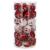 Set globuri de Craciun cu modele de sarbatori, 30 bucati, 7cm, alb rosu Household NewTrend