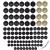Set globuri de Craciun, 100 bucati, 3-6cm, negru auriu Household NewTrend