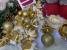 Set globuri si decoratiuni de Craciun, 77 piese, diverse dimensiuni, auriu Household NewTrend
