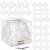 Set globuri de Craciun, 37 bucati, 3-8cm, alb perla Household NewTrend