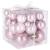 Set globuri de Craciun, 37 bucati, 3-8cm, roz Household NewTrend