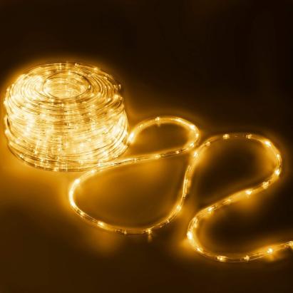 Instalatie tub furtun luminos pentru Craciun, 480 LED-uri, 20m, galben Household NewTrend