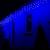 (DL) Ghirlanda luminoasa tip perdea 200 LED-uri, 8m, pentru interior/exterior, iluminare albastra Household NewTrend