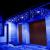 Ghirlanda luminoasa tip perdea 300 LED-uri, 12m, pentru interior/exterior, iluminare albastra Household NewTrend
